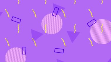 renk çizgileri ve geometrik şekiller canlandırması