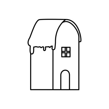 Kar çizgisi biçiminde simgesi olan ev