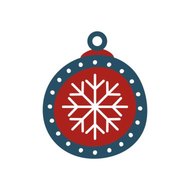 top noel dekorasyonu izole edilmiş simge