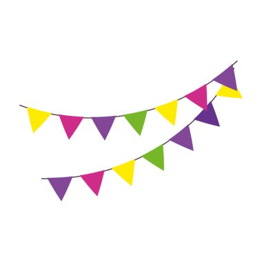 Dekorasyon süsleri izole edilmiş simge