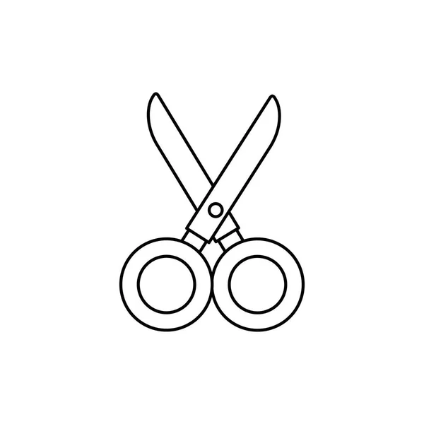 Scissor supply utensil line style icon — 스톡 벡터