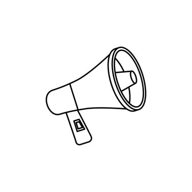 megafon ses çizgisi biçimi simgesi