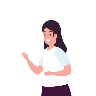 güzel kadın avatar karakter simgesi