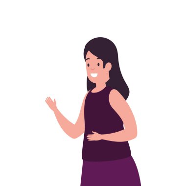 güzel kadın avatar karakter simgesi