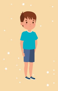 Sevimli küçük çocuk Avatar karakteri