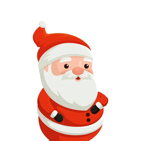 Mikulás claus karakter boldog karácsonyt — Stock Vector