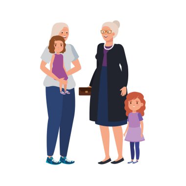 Torunları olan büyükanneler avatar karakterlidir.