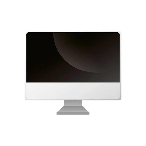 Pictogram voor computer bureaublad apparaat geïsoleerd — Stockvector