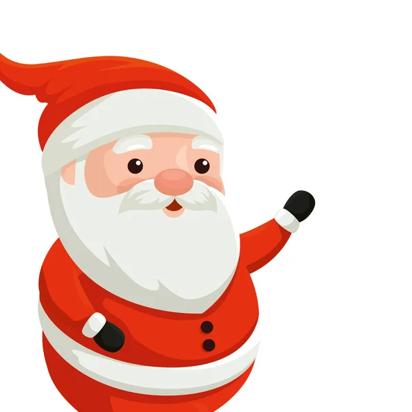 Święty Mikołaj postać Wesołych Świąt — Wektor stockowy