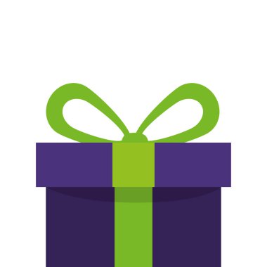 hediye kutusu izole edilmiş simge