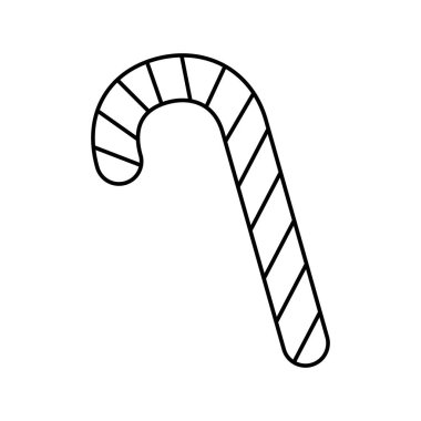 Tatlı baston Noel çizgisi tarzı