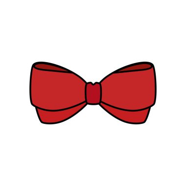 Pruva kurdelesi Noel dekoratif izole ikonu