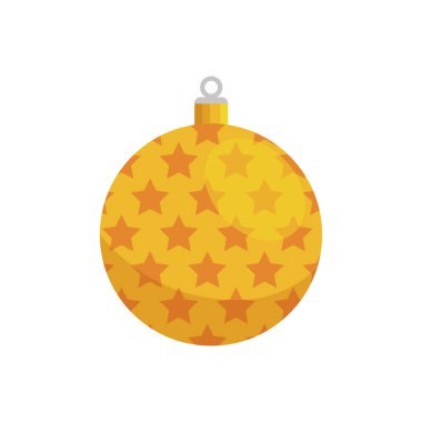 Yıldızların izole edildiği bir balo Noel süslemesi