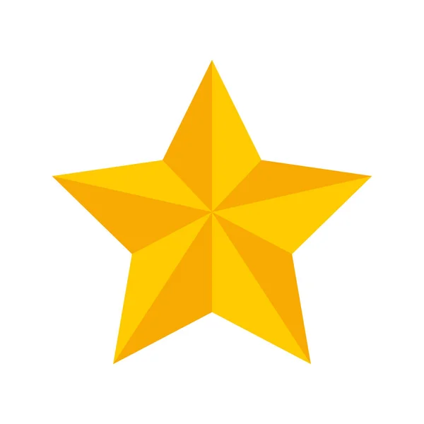 Stjärna dekoration jul isolerad ikon — Stock vektor