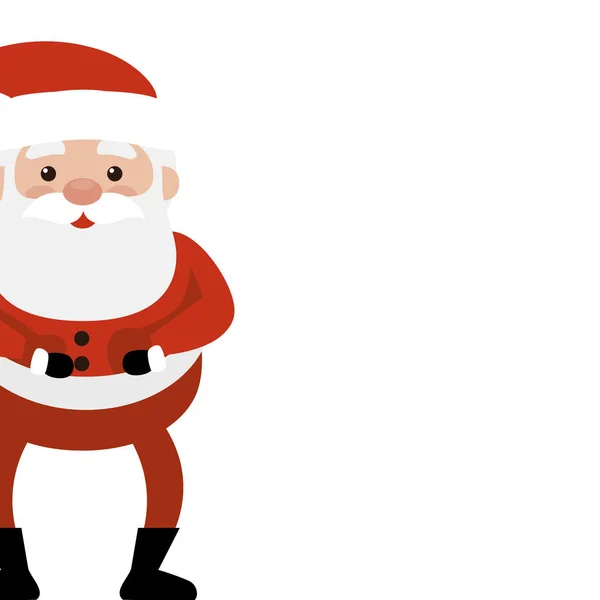 Merry christmas santa claus karakter — Stockvector