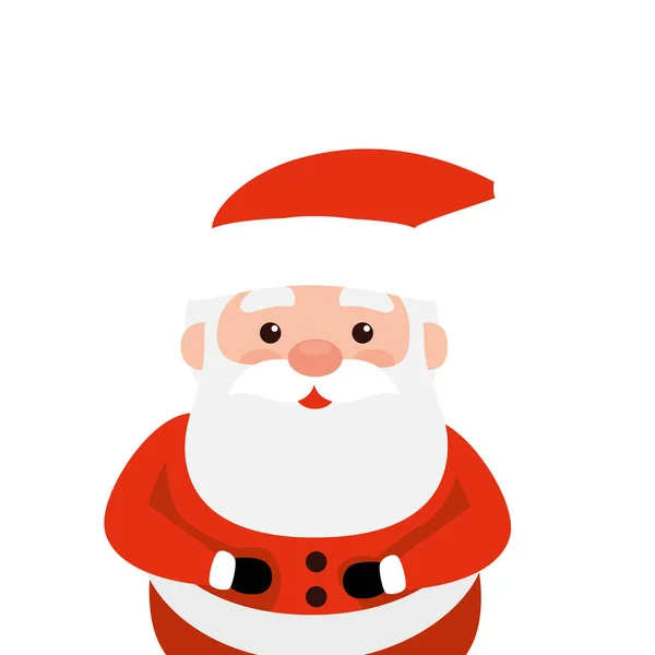 Feliz navidad santa claus carácter — Vector de stock