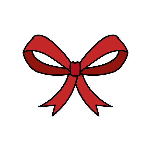 Рождественская икона с лентой из лука — стоковый вектор
