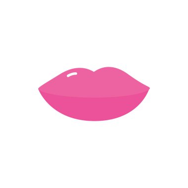 İzole edilmiş ağız çizgi film vektör tasarımı