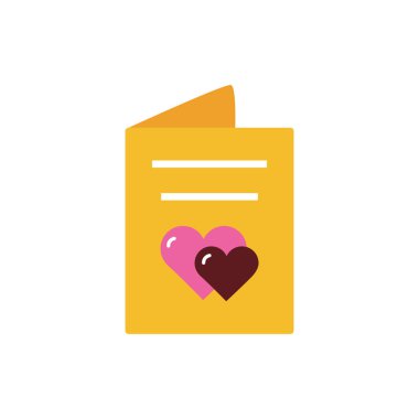 İzole edilmiş aşk menüsü vektör tasarımı