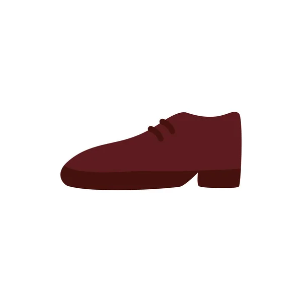 Design de vetor de ícone de sapato masculino isolado — Vetor de Stock