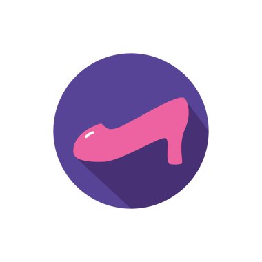 Ayrı kadın topuk ikonu vektör tasarımı