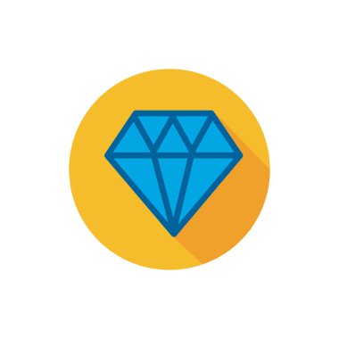 İzole edilmiş elmas simgesi vektör tasarımı