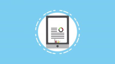 Tablet aygıtı ile istatistik grafiği