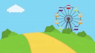 Park karakterlerindeki sevimli küçük çocuklar.