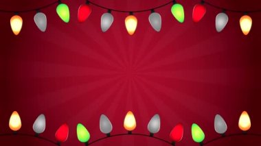 Mutlu noel animasyonları Ampul ışıkları