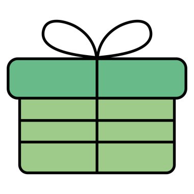 hediye kutusu izole edilmiş simge
