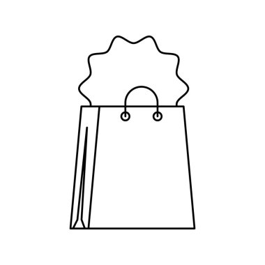 Pul satırı biçimi simgesi olan çanta alışverişi