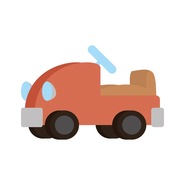 Coche vehículo lindo bebé juguete — Vector de stock