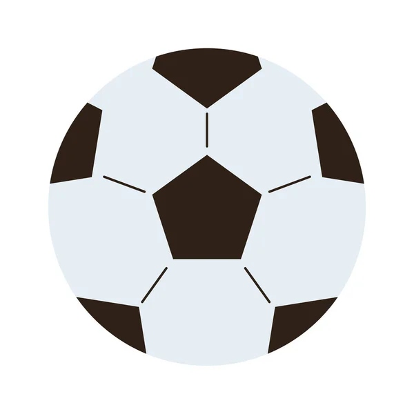 Futbol balonu oyuncak izole simgesi — Stok Vektör
