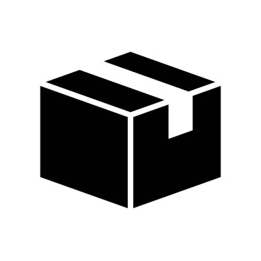 karton kutu izole edilmiş simge paketliyor