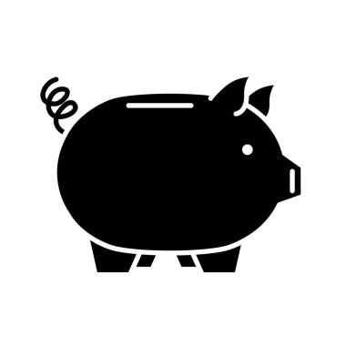 Piggy Tasarruf Para Dolar simgeleri