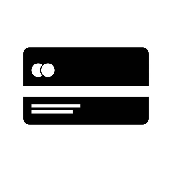 Karta kredytowa pieniądze izolowane ikona — Wektor stockowy