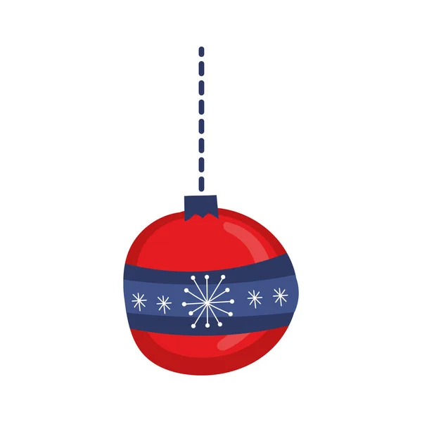 Різдвяний м'яч висить декоративна ікона — стоковий вектор