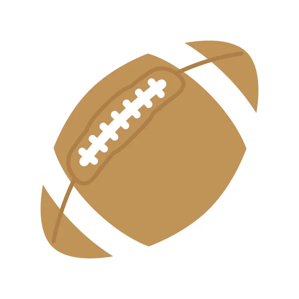 Amerikai futball léggömb játék izolált ikon — Stock Vector