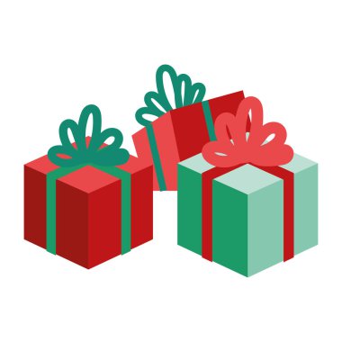hediye kutuları izole simgeleri sunar