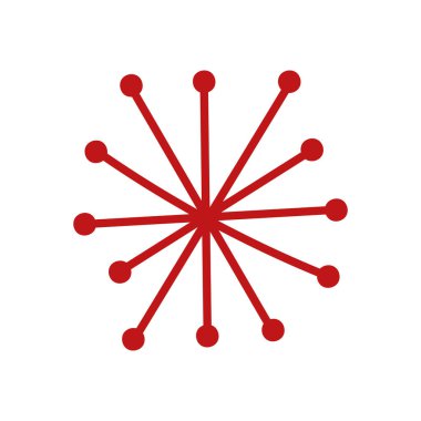 Mutlu Noeller kar tanesi izole edilmiş ikon