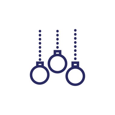 Mutlu noel baloları asılı süslemeler