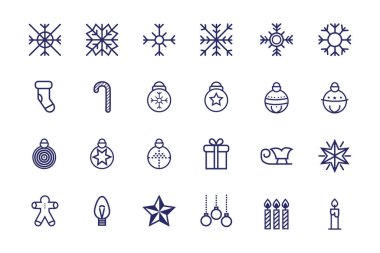 bir deste Noel simgesi
