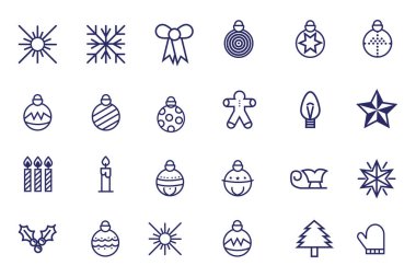bir deste Noel simgesi