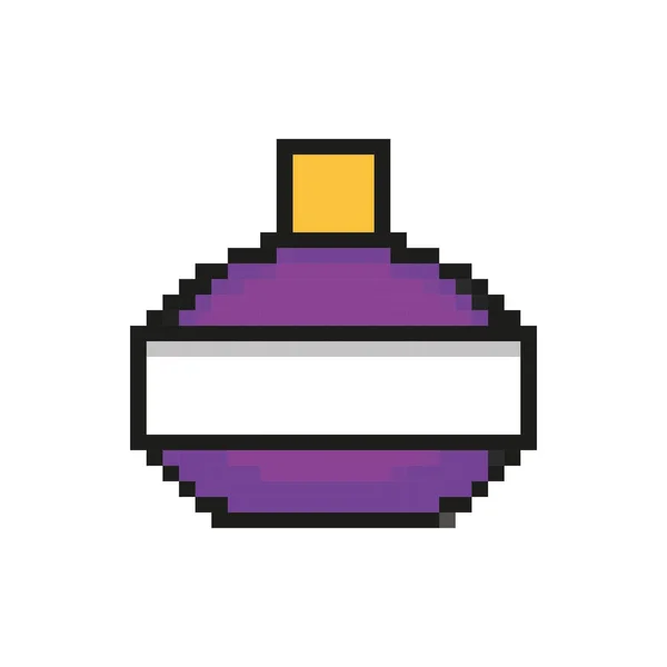 Botella de poción icono de estilo pixelado de 8 bits — Archivo Imágenes Vectoriales