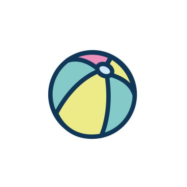 Plastik balon çocuk oyuncak doldurma biçimi simgesi