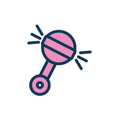 Jingle bell çocuk oyuncağı doldurma biçimi simgesi