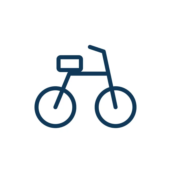 Bicicletta bambino giocattolo linea stile icona — Vettoriale Stock