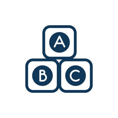 alfabe çocuk oyuncak çizgisi simgesini engeller