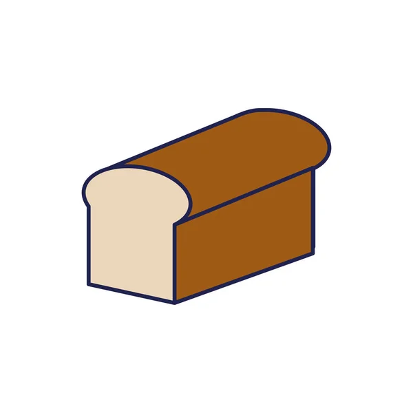 Ekmek dilimlenmiş pastane ikonu — Stok Vektör