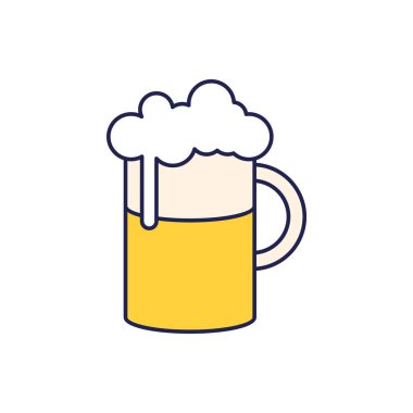 bira kavanozu cam izole simgesi